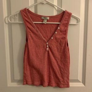 red stripped tank top